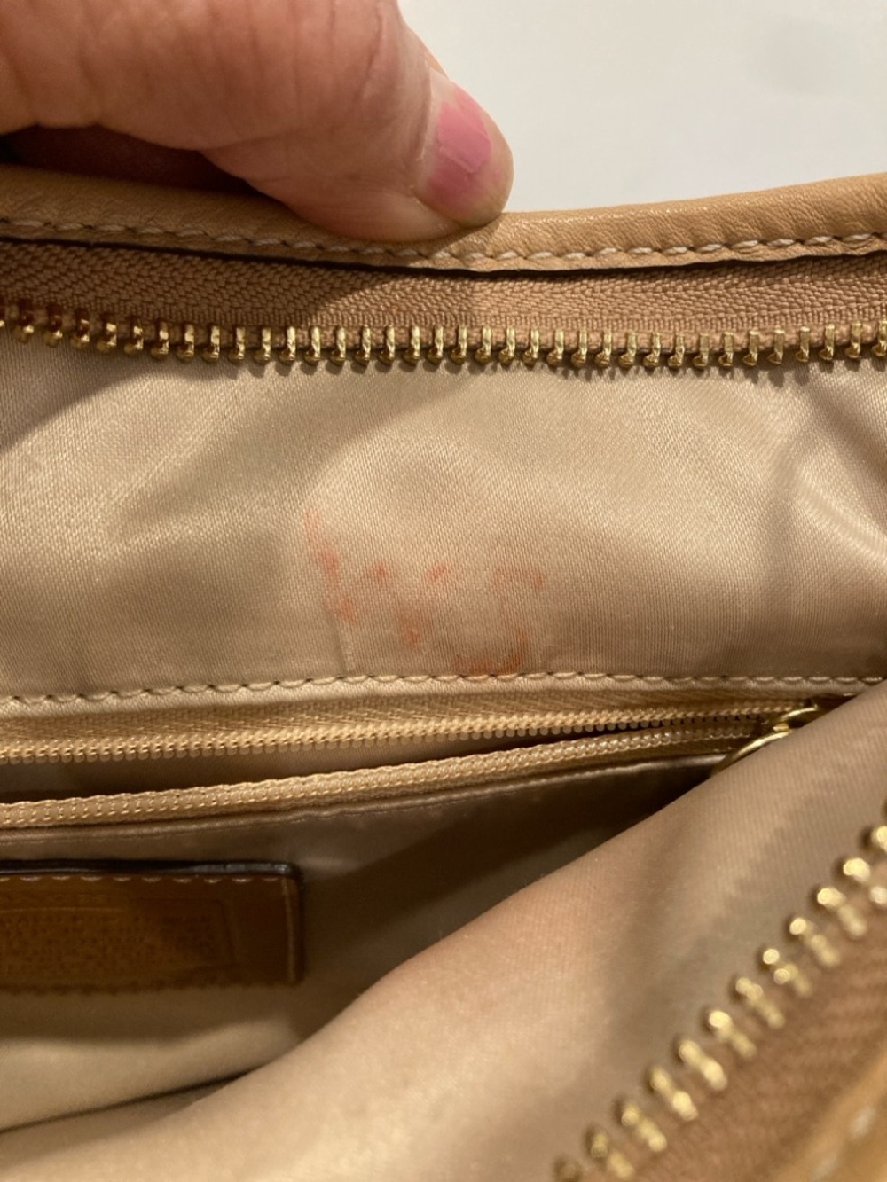 Coach Ergo Pebbled Leather Hobo Bag Tan Camel Shoulder Bag Style 11612 - Picture 10 of 10